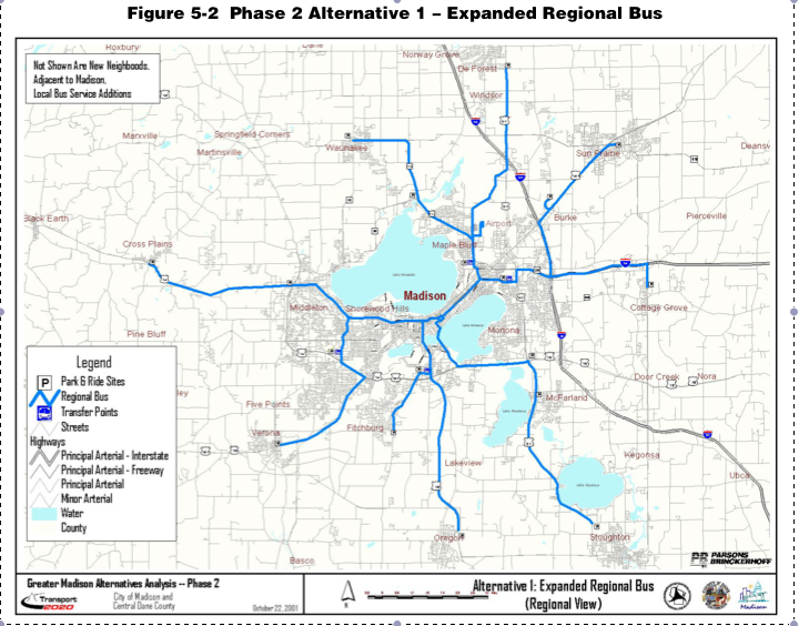 Transit 2020 bus system map